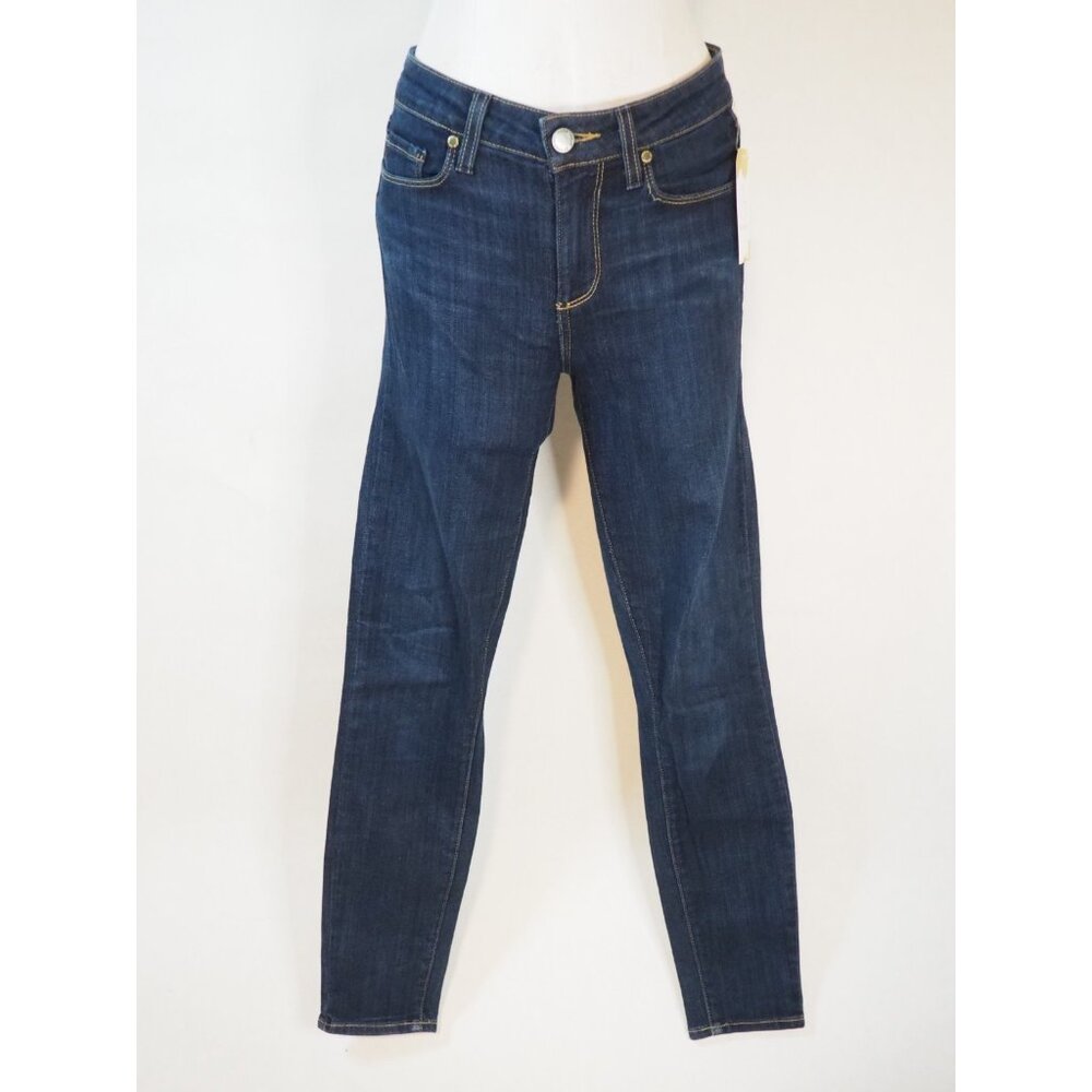 Paige Anthropologie Dark Wash Hoxton Ankle Blue Denim Jeans, Size 26
